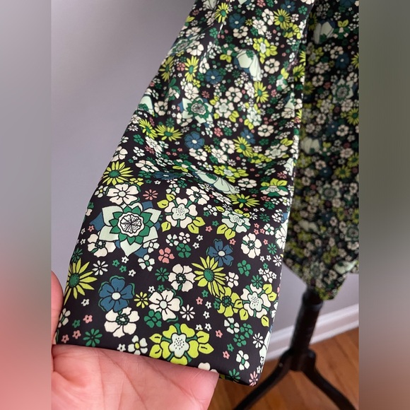 Scotch & Soda Amsterdam Floral Blazer Jacket Relaxed Fit Green Sz M - Picture 3 of 15